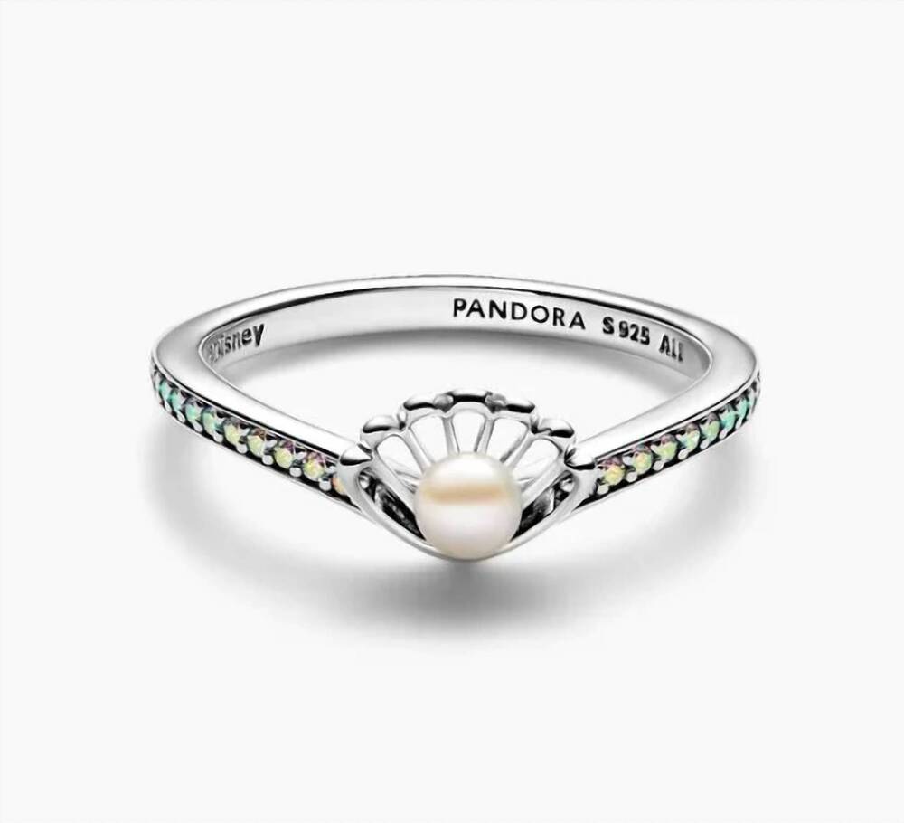 NEW PANDORA women's disney princess ariel shell treated freshwater cultured pear